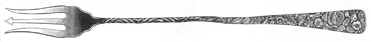 Arlington (Sterling, 1884) Long Handle Olive Fork by Towle Silver-1