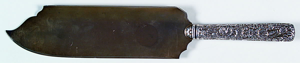 Arlington (Sterling, 1884) Large Hollow Handle Ice Cream Slicer Sterling Bld by Towle Silver-1