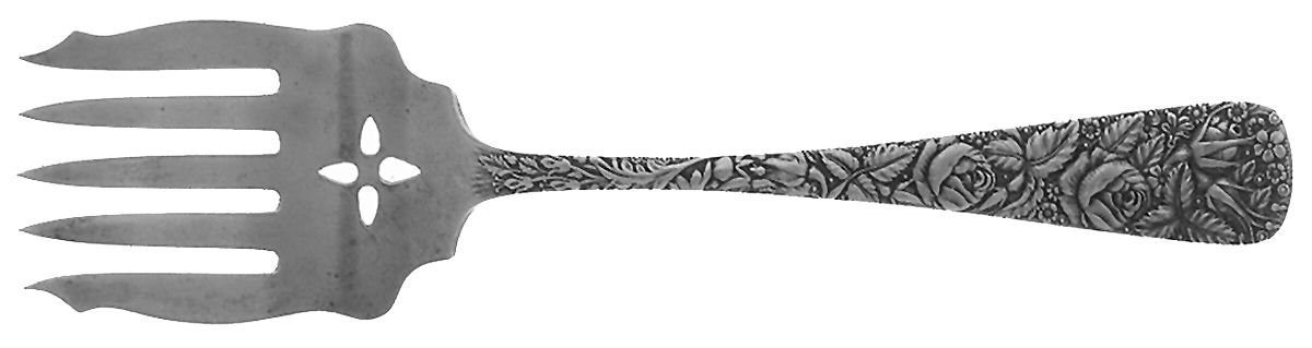 Arlington (Sterling, 1884) Large Solid Tined Sardine Serving Fork by Towle Silver-1