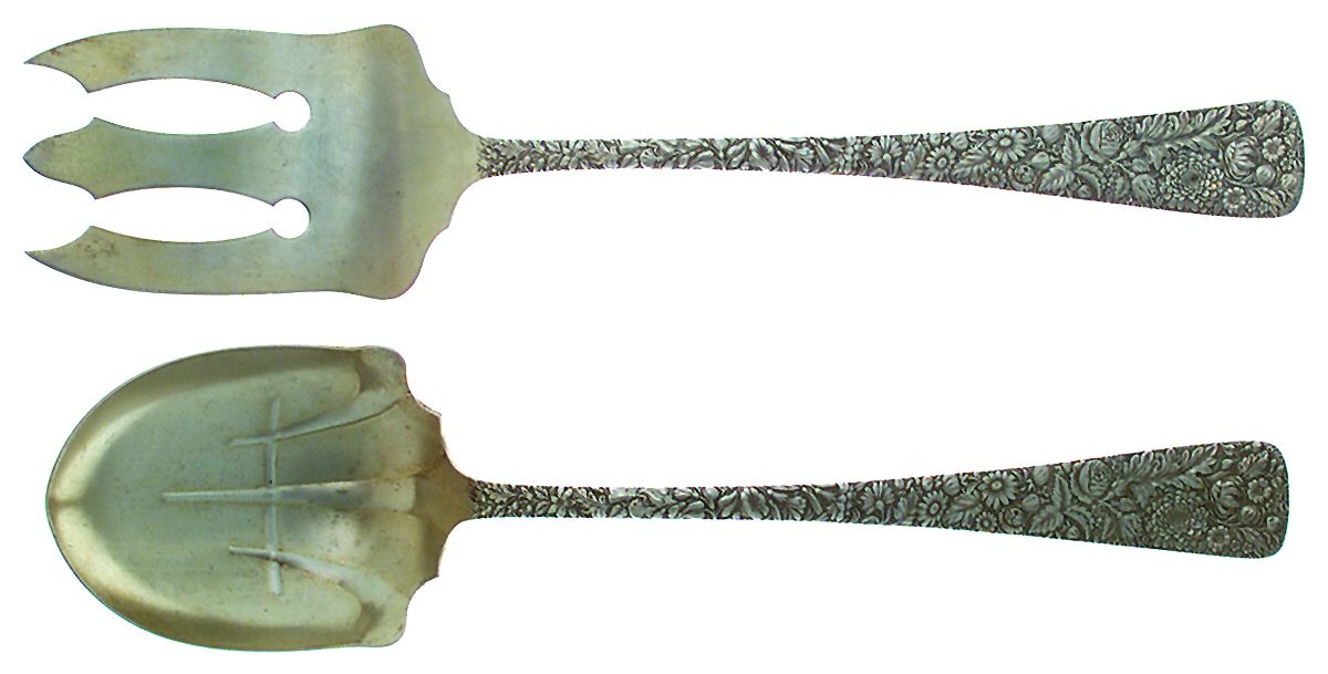 Arlington (Sterling, 1884) Solid Oversized Serving Salad Set by Towle Silver-1