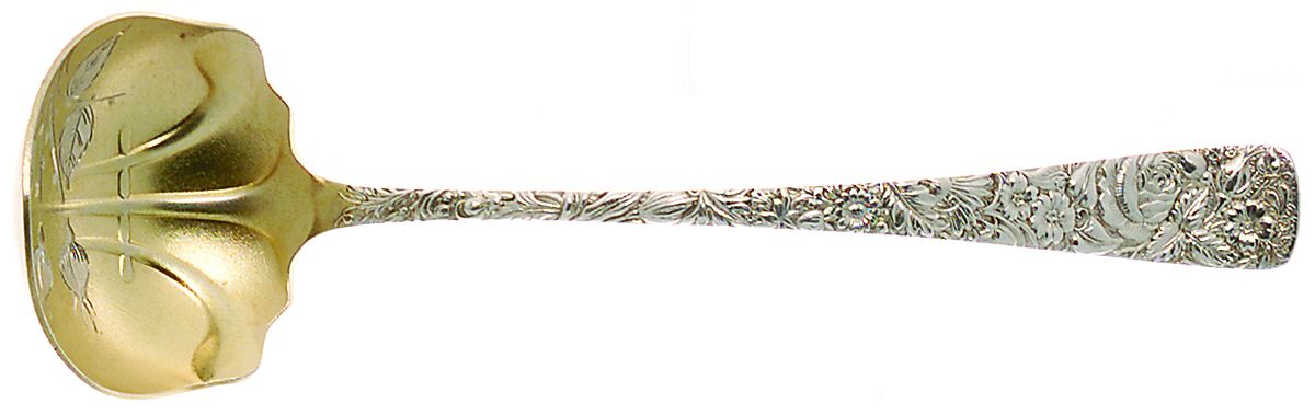 Arlington (Sterling, 1884) Solid Bright Cut Cream Ladle by Towle Silver-1