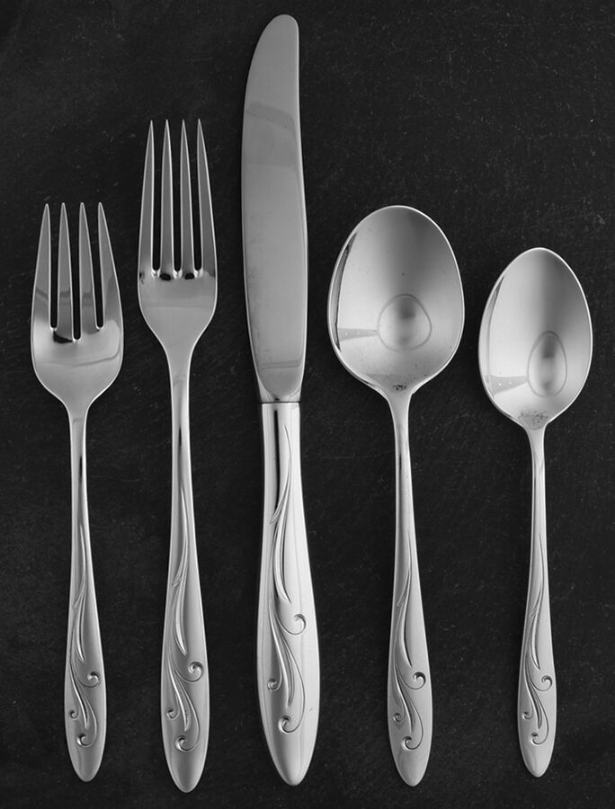 Awakening (Sterling, 1958, No Monograms) 40 Piece Estate Set by Towle Silver-1