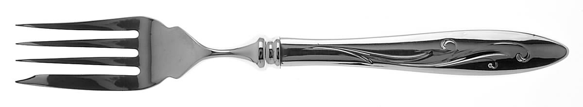 Awakening (Sterling, 1958, No Monograms) Individual Hollow Fish Fork, Stainless Tines by Towle Silver-1