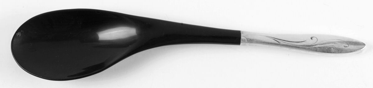Awakening (Sterling, 1958, No Monograms) Salad Serving Spoon with Plastic Bowl by Towle Silver-1