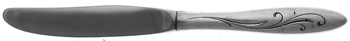 Awakening (Sterling, 1958, No Monograms) Modern Hollow Butter Spreader (Stainless) by Towle Silver-1