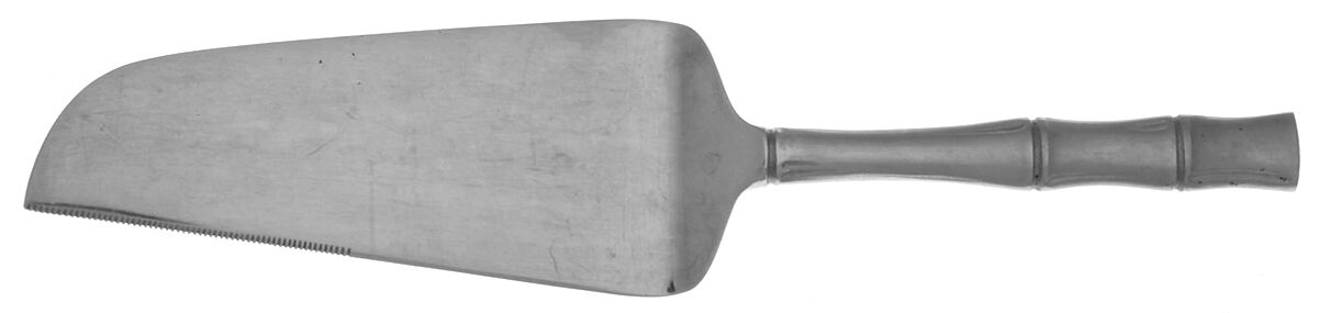 Bamboo-Satin Finish (Stainless) Pie and Cake Server, Solid Piece by Towle Silver-1