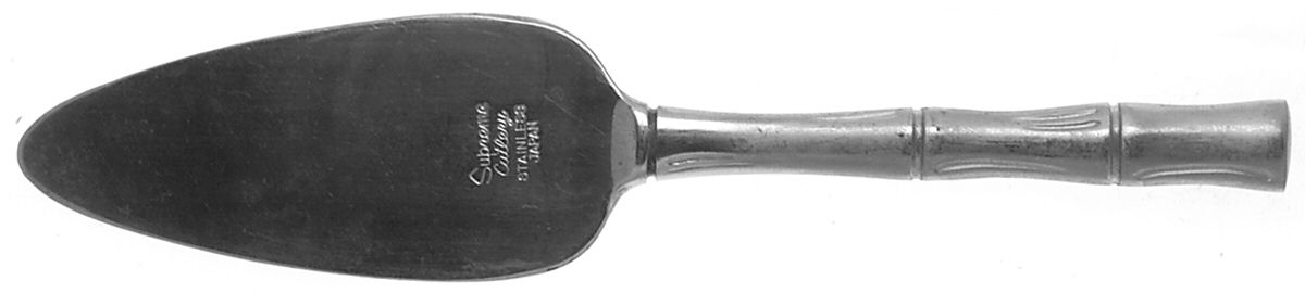 Bamboo-Satin Finish (Stainless) Solid Cheese Server by Towle Silver-1