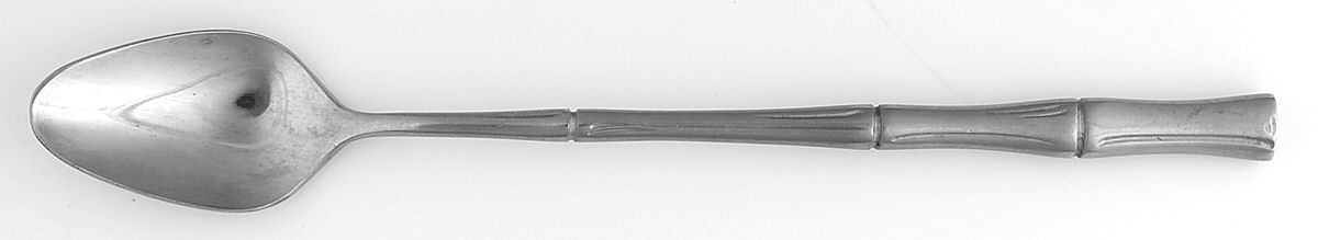 Bamboo-Satin Finish (Stainless) Iced Tea Spoon by Towle Silver-1