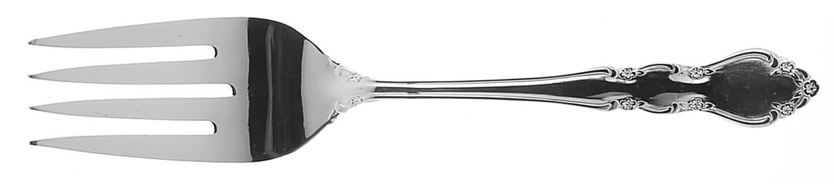 Baroness (Silverplate) Medium Solid Cold Meat Serving Fork by Towle Silver-1