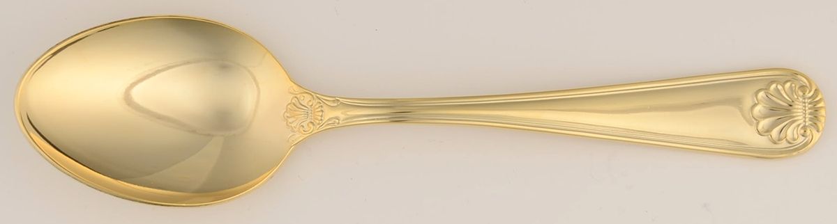 Bay Shore (Gold Electroplate) Place/Oval Soup Spoon by Towle Silver-1