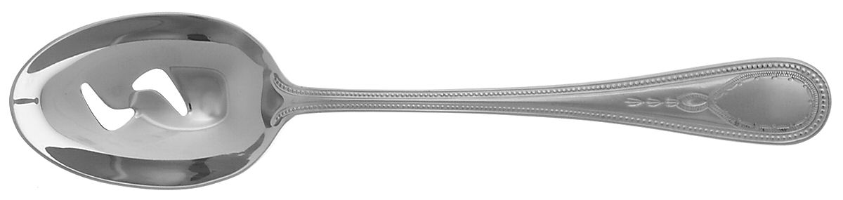 Bateman (Stainless) Pierced Solid Serving Spoon by Towle Silver-1
