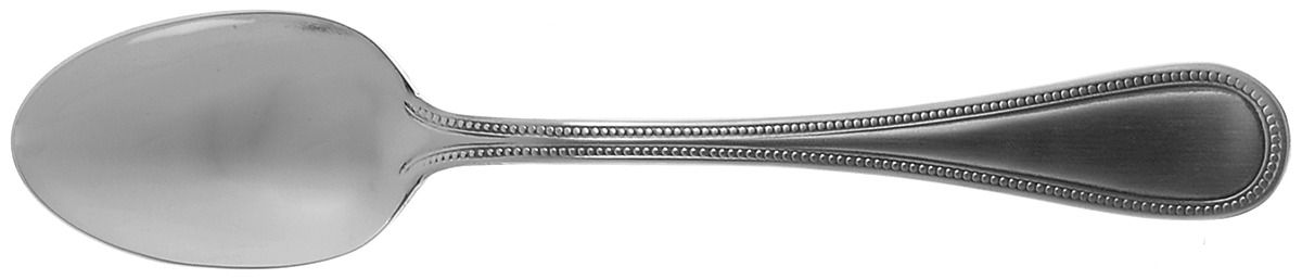Beaded Antique (Stainless-Cutlery) Oval Place Soup Spoon by Towle Silver-1