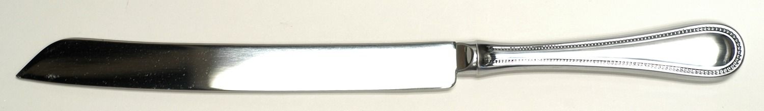 Beaded Antique (Stainless-Cutlery) Cake Slicer with Stainless Blade by Towle Silver-1