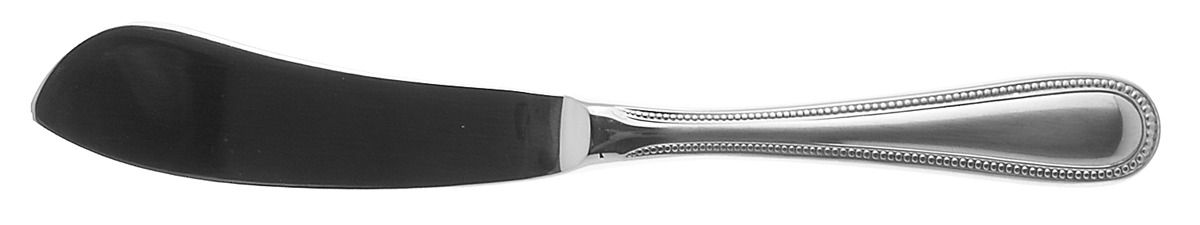 Beaded Antique (Stainless-Cutlery) Hollow Handle Master Butter Knife by Towle Silver-1