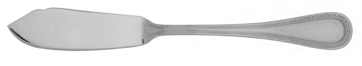 Beaded Antique (Stainless-Cutlery) Flat Handle Master Butter Knife by Towle Silver-1