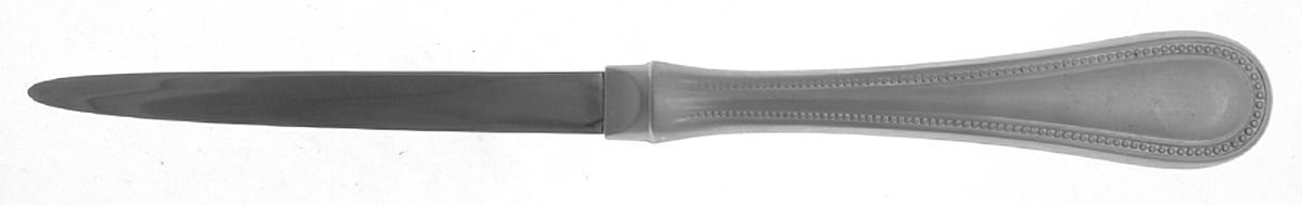 Beaded Antique (Stainless-Cutlery) Letter Opener with Stainless Blade by Towle Silver-1