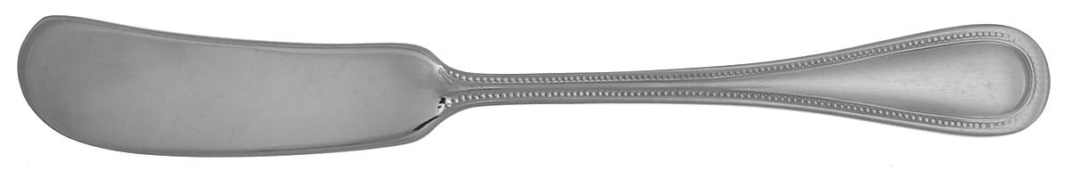 Beaded Antique (Stainless-Cutlery) Flat Handle Butter Spreader by Towle Silver-1