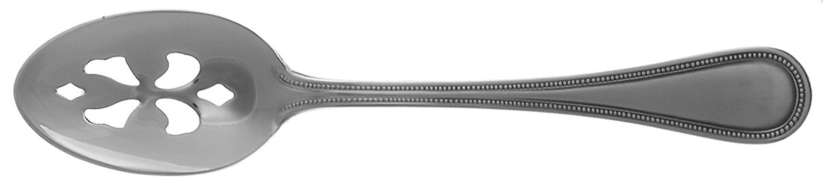 Beaded Antique (Stainless-Cutlery) Pierced Tablespoon (Serving Spoon) by Towle Silver-1