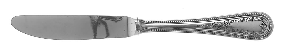Beaded Antique-Engraved (Stainless) Modern Hollow Butter Spreader (Stainless) by Towle Silver-1