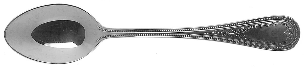 Beaded Antique-Engraved (Stainless) Place/Oval Soup Spoon by Towle Silver-1