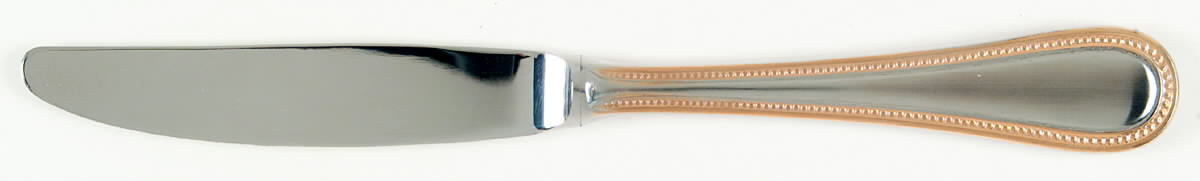 Beaded Antique Gold(Stainless, Gold Accent, Gls) Modern Hollow Knife by Towle Silver-1