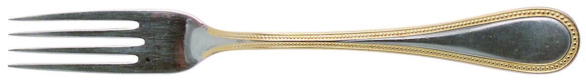 Beaded Antique Gold (Stainless, Gold Accent, Satn) Fork by Towle Silver-1