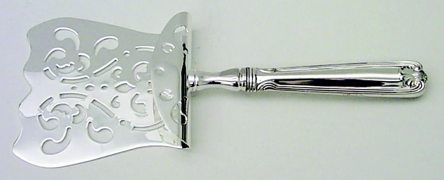 Benjamin Franklin (Sterling, 1904, T-Lion, No Mono) Hollow Asparagus Server with Silverplate Hood by Towle Silver-1