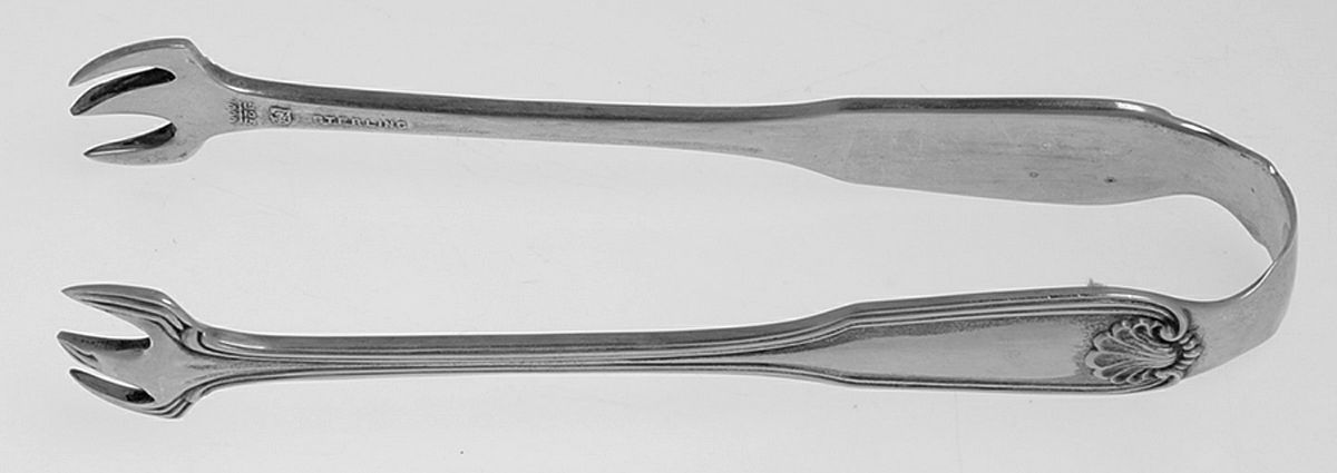 Benjamin Franklin (Sterling, 1904, T-Lion, No Mono) Bon Bon Tongs by Towle Silver-1