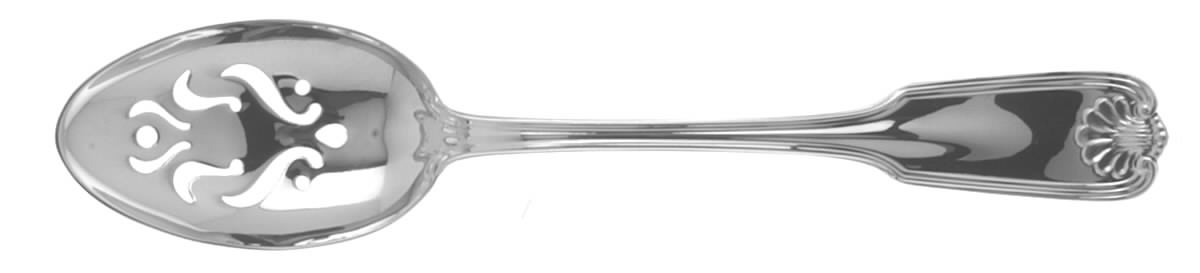 Benjamin Franklin (Sterling, 1904, T-Lion, No Mono) Pierced Tablespoon (Serving Spoon) by Towle Silver-1