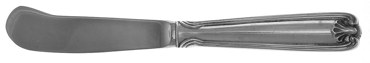 Benjamin Franklin (Sterling, 1904, T-Lion, No Mono) Butter Spreader Hollow Hdl-Paddle/Stainless Blade by Towle Silver-1