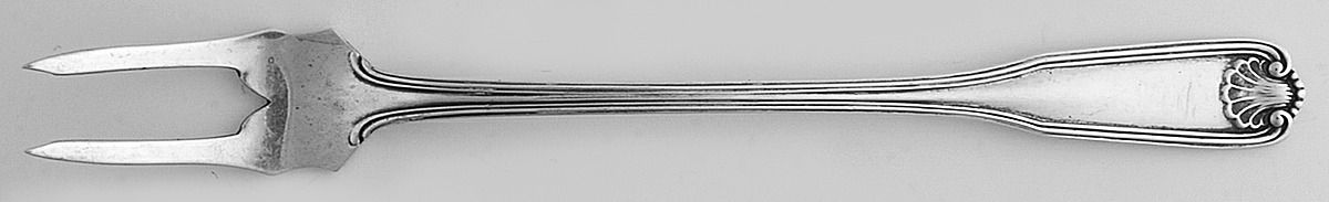Benjamin Franklin (Sterling, 1904, T-Lion, No Mono) Olive Fork by Towle Silver-1