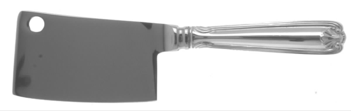 Benjamin Franklin (Sterling, 1904, T-Lion, No Mono) Cheese Cleaver with Stainless Blade by Towle Silver-1