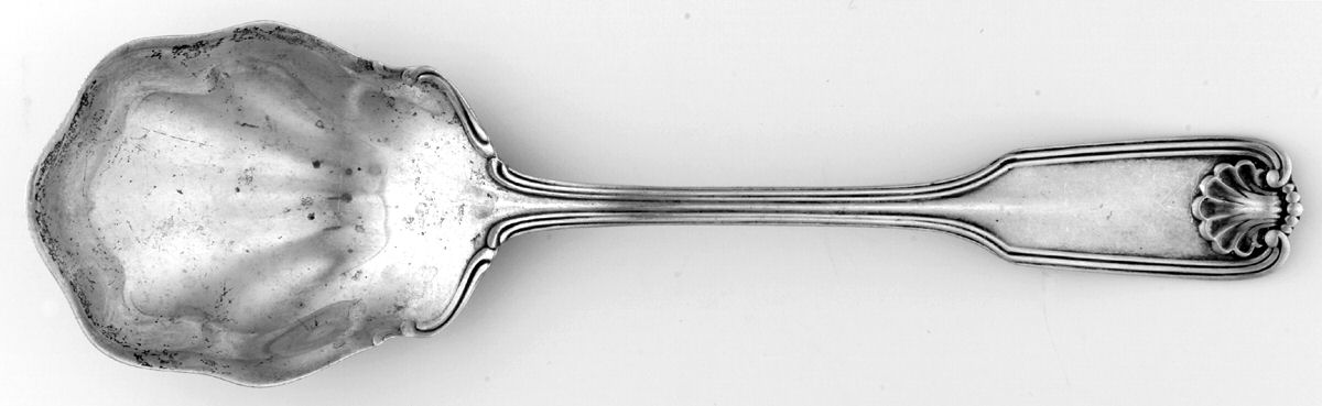 Benjamin Franklin (Sterling, 1904, T-Lion, No Mono) Sugar Spoon by Towle Silver-1