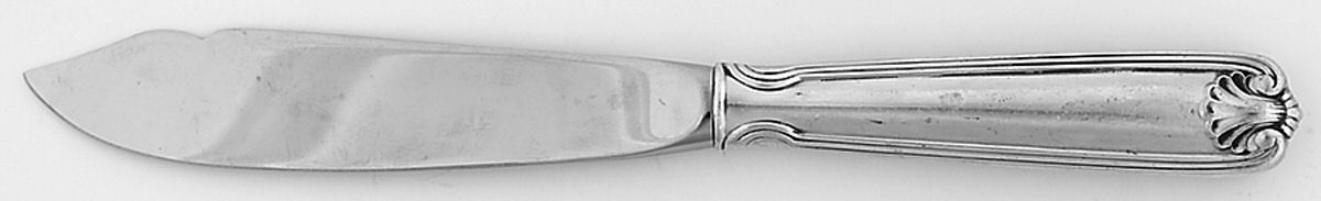 Benjamin Franklin (Sterling, 1904, T-Lion, No Mono) Individual Fish Knife with Stainless Blade by Towle Silver-1