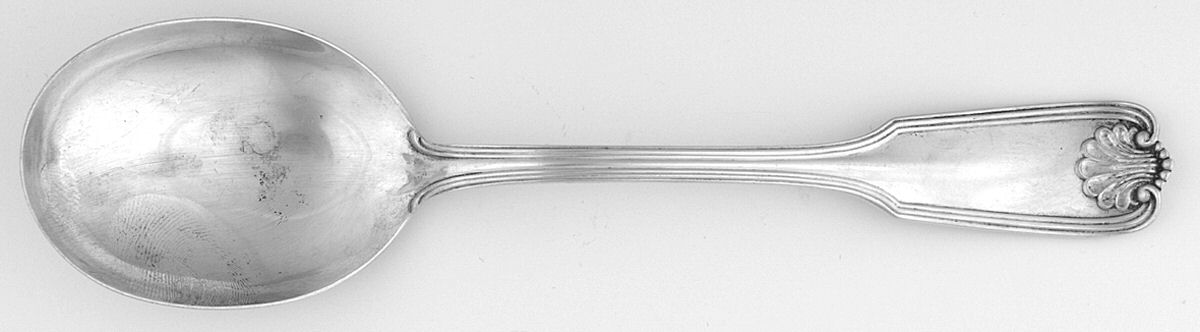 Benjamin Franklin (Sterling, 1904, T-Lion, No Mono) Round Bowl Soup Spoon (Gumbo) by Towle Silver-1