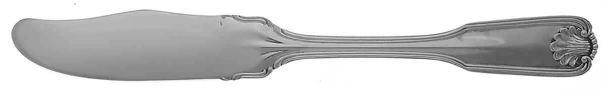 Benjamin Franklin (Sterling, 1904, T-Lion, No Mono) Large Flat Handle Butter Spreader by Towle Silver-1