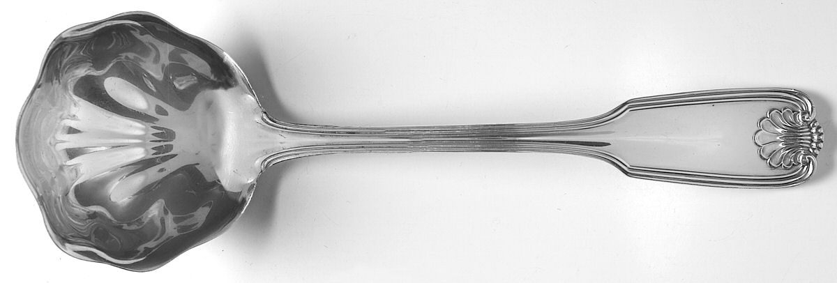 Benjamin Franklin (Sterling, 1904, T-Lion, No Mono) Solid Gravy Ladle by Towle Silver-1