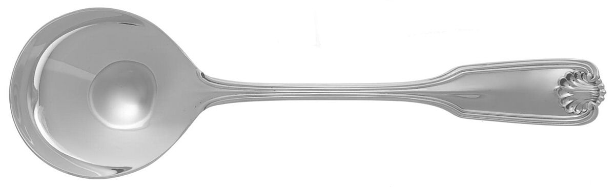Benjamin Franklin (Sterling, 1904, T-Lion, No Mono) Round Bowl Soup Spoon (Cream Soup) by Towle Silver-1