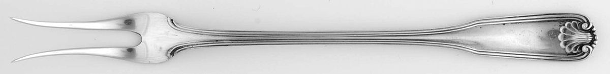 Benjamin Franklin (Sterling, 1904, T-Lion, No Mono) Short Handle Pickle/Olive Fork by Towle Silver-1