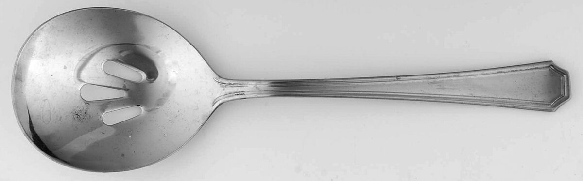 Beacon Hill (Stainless, Supreme Cutlery) Pierced Tablespoon (Serving Spoon) by Towle Silver-1