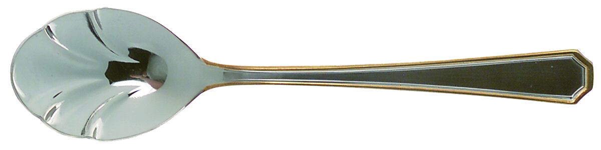 Beacon Hill (Stainless, Gold Accent) Sugar Shell Spoon by Towle Silver-1