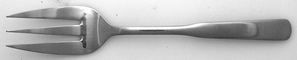 Betsy Ross (Stainless) Medium Solid Cold Meat Serving Fork by Towle Silver-1