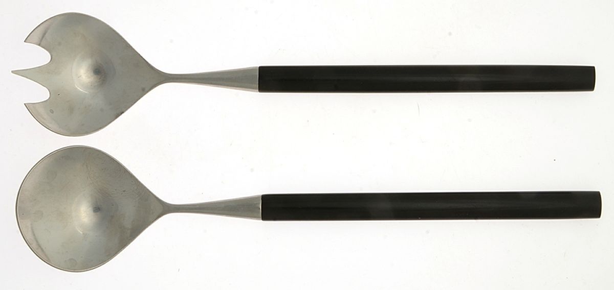 Bergen (Stainless) (2 Pc) Solid Salad Set by Towle Silver-1