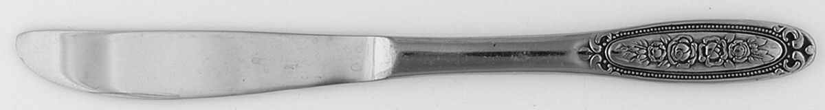 Beaded Rose (Stainless) Modern Solid Knife by Towle Silver-1