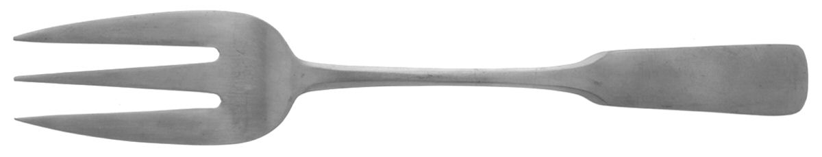 Betsy Ross (Stainless) Medium Solid Cold Meat Serving Fork by Towle Silver-1