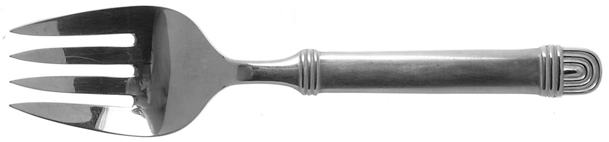 Bijou (Stainless) Medium Solid Cold Meat Serving Fork by Towle Silver-1