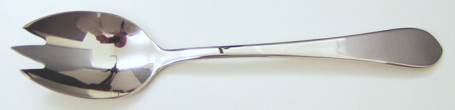 Boston Antique (Stainless, Glossy) Pierced Tablespoon (Serving Spoon) by Towle Silver-1