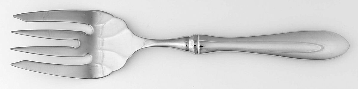 Boston Antique (Stainless, Glossy) Large Solid Fish Serving Fork by Towle Silver-1