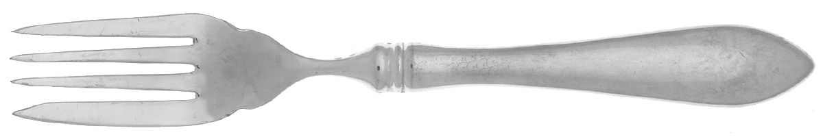 Boston Antique (Silverplate) Individual Hollow Fish Fork w/Silverplate Tines by Towle Silver-1