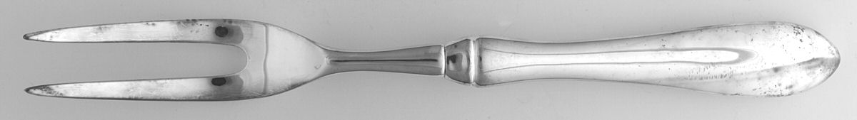 Boston Antique (Silverplate) Large Stainless-Prong Roast Carving Fork by Towle Silver-1